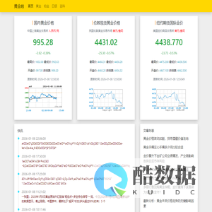 今日金价,黄金价格行情走势和资讯_黄金啦