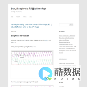 Erxin, Shang(Edwin, 尚尔鑫)'s Home Page | Knowledge should be free.