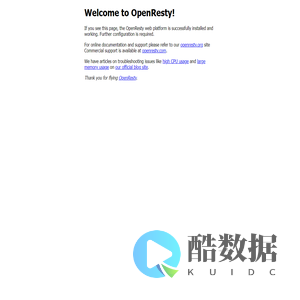 Welcome to OpenResty!