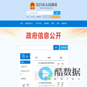 宜昌市人民政府信息公开