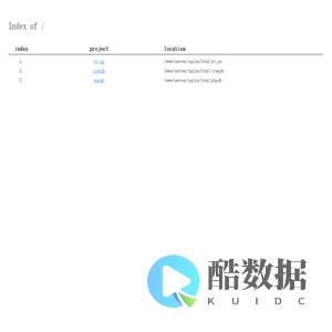 服务器所有项目