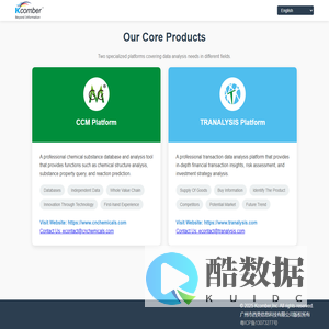 KCOMBER - Professional Data Analysis Platforms | CCM & TRANALYSIS