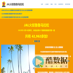 JAL火奴鲁鲁马拉松 – 也没有时间限制,没有人数限制、不论是有经验的老手还是新手都能参加的马拉松大赛。