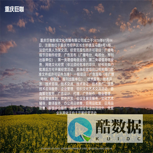 重庆巨咖影视文化传媒有限公司