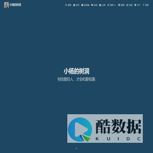 小杨的树洞 - --迷失的人迷失了,相逢的人还会再相逢