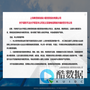 上海奉贤新发展小额贷款股份有限公司