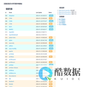 沈阳航空航天大学开源软件镜像站