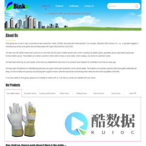 Shenzhen Binko Industry Co., Ltd.  - Work gloves supplier
