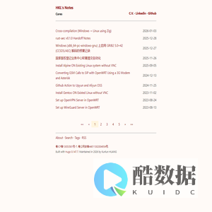 HKLs Notes - Just record things.