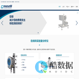 Maselli Misure | In line and laboratory analyzers