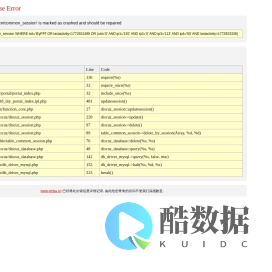 www.ymba.cn - Database Error