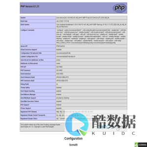 PHP 8.1.31 - phpinfo()