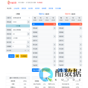 贷款计算器 2025最新贷款计算器
