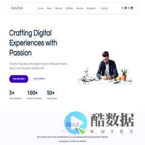 Index - EasyFolio Bootstrap Template