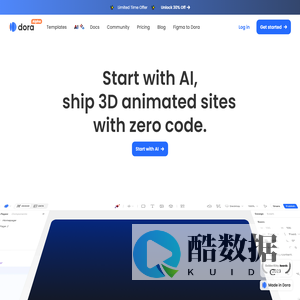 Dora: Start with AI, ship 3D animated websites without code