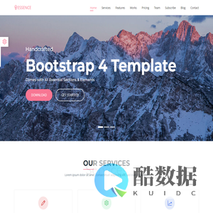Essence - Bootstrap 4 Template