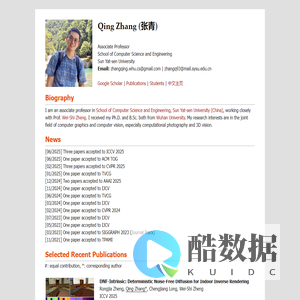 Qing Zhang - Homepage