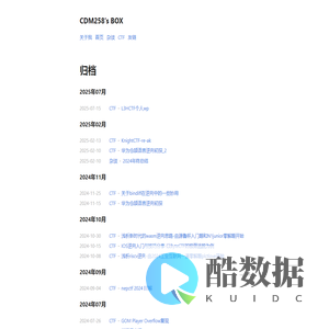 CDM258's BOX