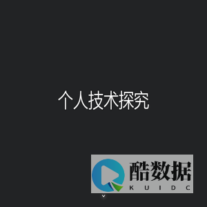 个人技术探究