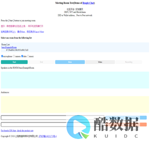 Beagle Chat Meeting Room Testing