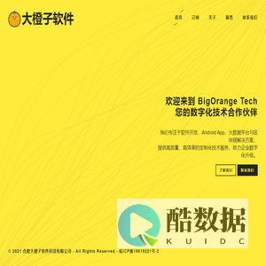 大橙子软件 - 软件开发 | Android | 大数据 | 区块链解决方案