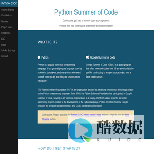 Python GSoC – Home