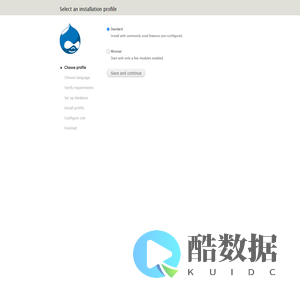 Select an installation profile | Drupal