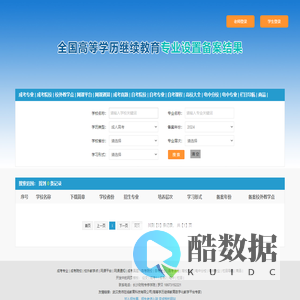 成考招生专业查询