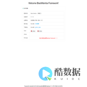 Welcome BlackMamba Framework!