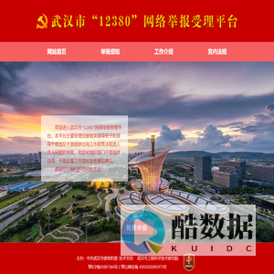 武汉市“12380”网络举报受理平台